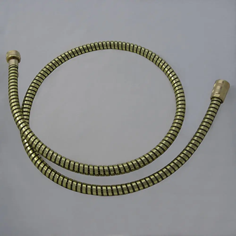 Kludi-Ersatzteil, flexibler Schlauch mit spiraliger Oberfläche und zwei konischen Anschlüssen, geeignet für Sanitärinstallationen.